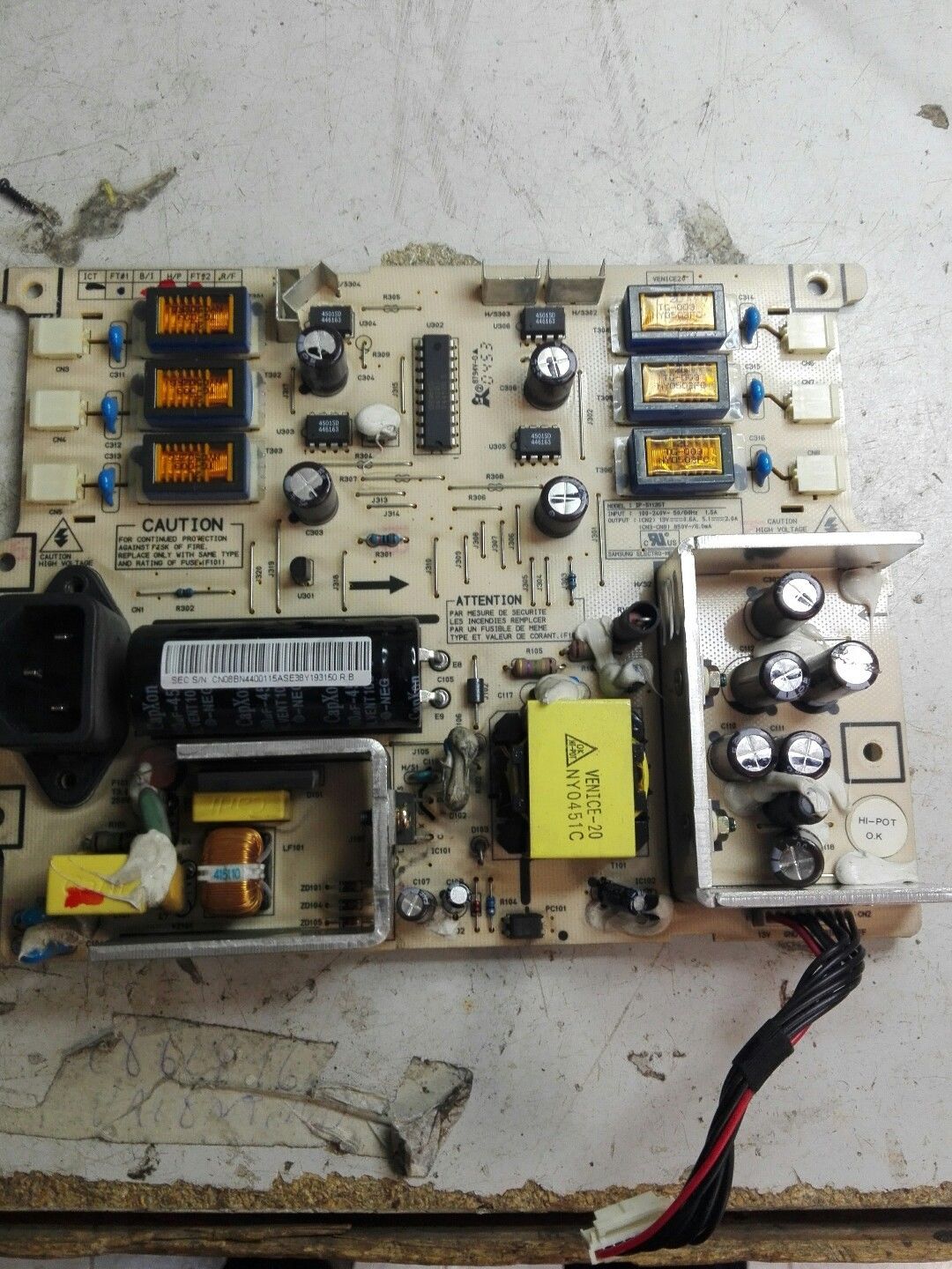 Samsung BN44-00115C Rebuilt Power Supply PCB IP-51135T(V) FOR LE20S81B